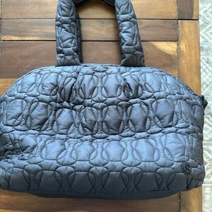 lululemon athletica Quilted Black Travel Bag